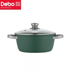 徳铂（Debo） DEP-838凡尔纳家用汤锅麦饭石色汤锅燃气炉明火通用不粘锅22cm
