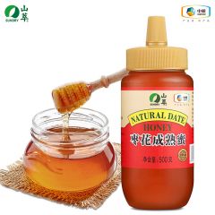 中粮山萃  枣花成熟蜜500g 农家成熟蜜瓶装蜂蜜