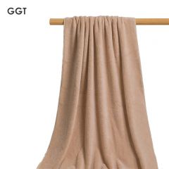 GGT 日本男士浴巾洗澡吸水速干大浴巾毛巾成人不掉毛女浅咖色80*200cm