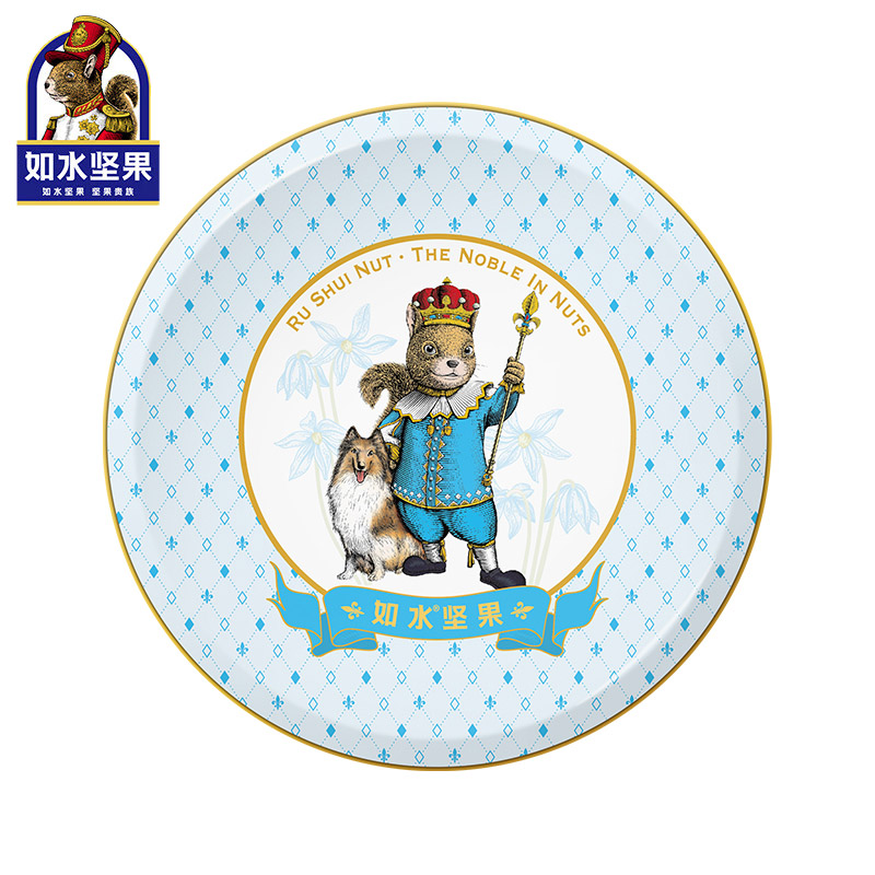 如水坚果黄油小曲奇240g（小圆铁罐）休闲零食 儿童孕妇健康搭配 罐