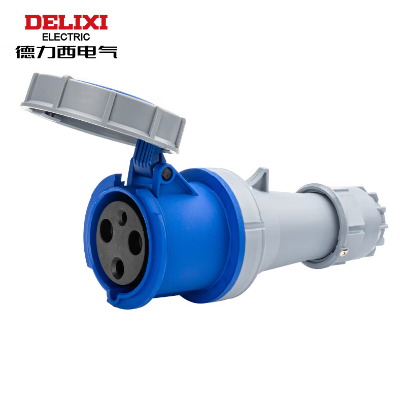 德力西电气 工业插头插座 工业耦合器 DEP2-2432 IP67 125A 3芯 250V 工业连接器 DHADEP22432U