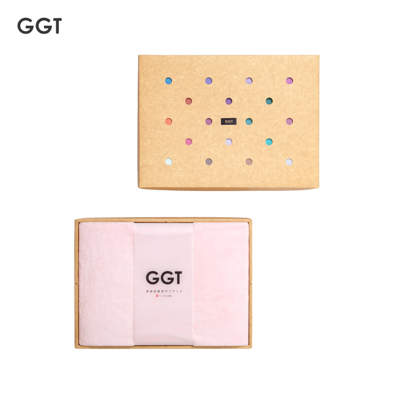 GGT 日本雪花绒浴巾礼盒加大加厚款送礼成人大浴巾速干男女洗澡巾浴巾礼盒装樱诺80*160cm