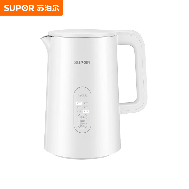 苏泊尔（SUPOR） 1.5L烧水壶 SW-15S73A 白色
