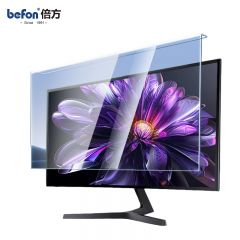 倍方 19英寸 5:4电脑防蓝光保护膜显示器防蓝光保护屏台式机屏幕保护罩亚克力悬挂式阻隔板 39.1cm*32cm 透明