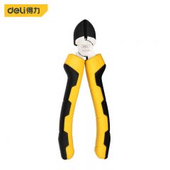 得力（deli） 防滑胶柄斜嘴钳60号铬钒钢斜口钳子剪线钳6英寸DL2206