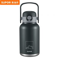 苏泊尔（SUPOR） KCV10AD20保温壶316不锈钢保温水壶家用户外1L大容量便携暖壶黑