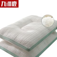 九洲鹿 JZT0185亲肤纤维枕头芯五星级高枕软枕低枕一对装850g 45*70cm