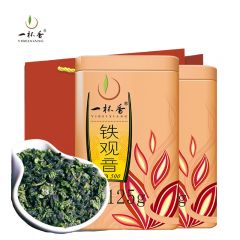一杯香 乌龙茶福建铁观音茶叶自己喝散装送礼 铁观音高山乌龙茶罐装礼盒250g