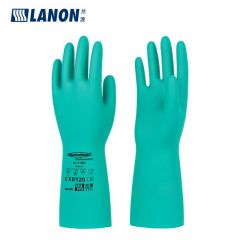兰浪（LANON） 防酸碱丁腈橡胶防化手套 SR101