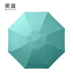 美度（MAYDU） M5201五折迷你胶囊伞太阳伞防晒防紫外线遮阳小巧便携两用晴雨伞八骨孔雀蓝
