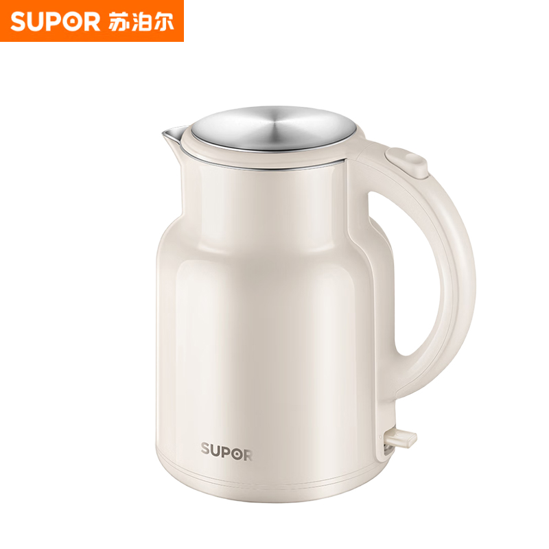 苏泊尔（SUPOR） SW-20S86A电水壶热水壶 全钢无缝双层防烫电热水壶 304不锈钢烧水壶 2L