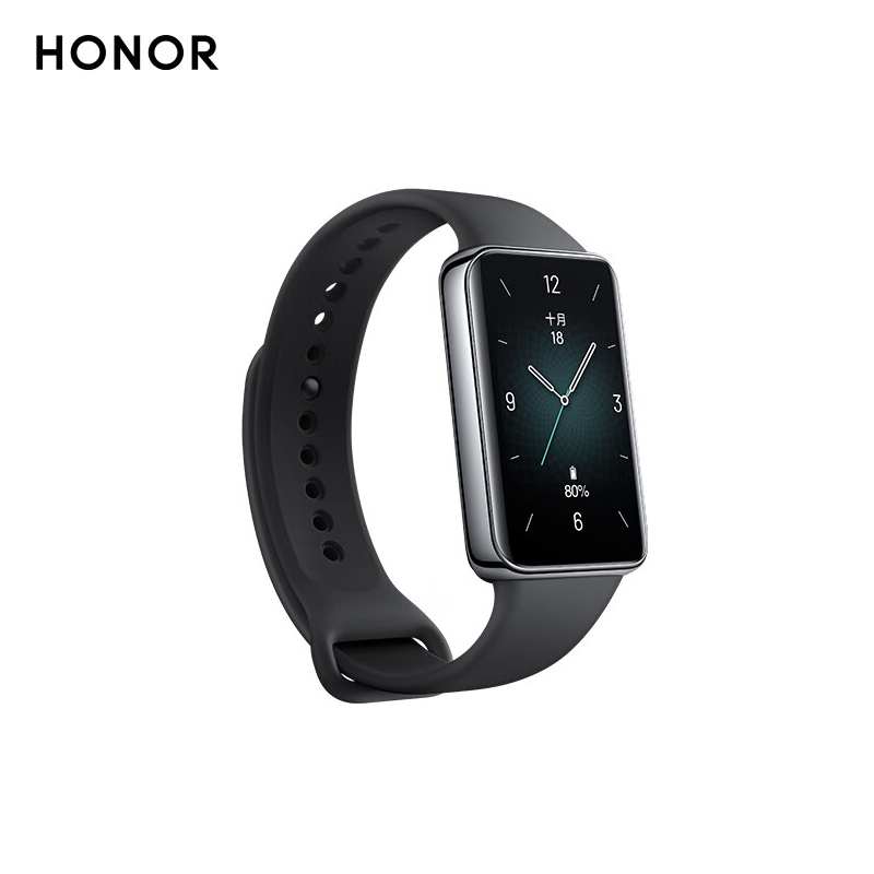 荣耀（HONOR） 手环9 NFC版 曜石黑 轻薄双曲面 心脏健康守护 14天超长续航 智能手环运动手环