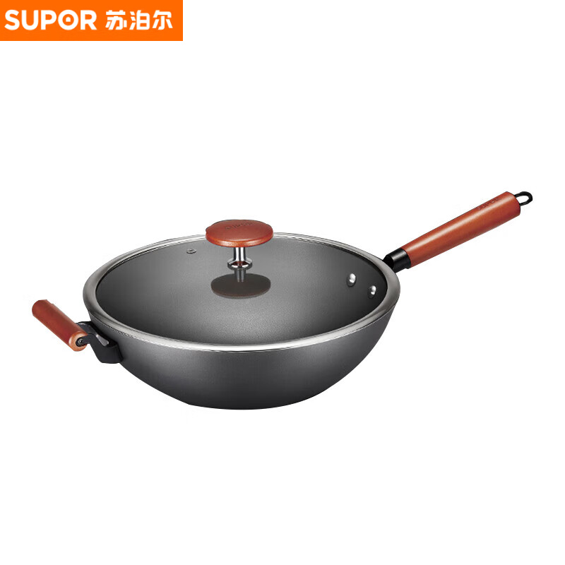 苏泊尔（SUPOR） CC34AC10芯铁Ⅱ真不锈炒锅升级版防刮耐磨铁锅34cm