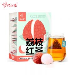 忆江南 花草茶叶 荔枝红茶包 荔枝干红茶水果茶果粒冷泡茶 荔枝红茶 37.5g