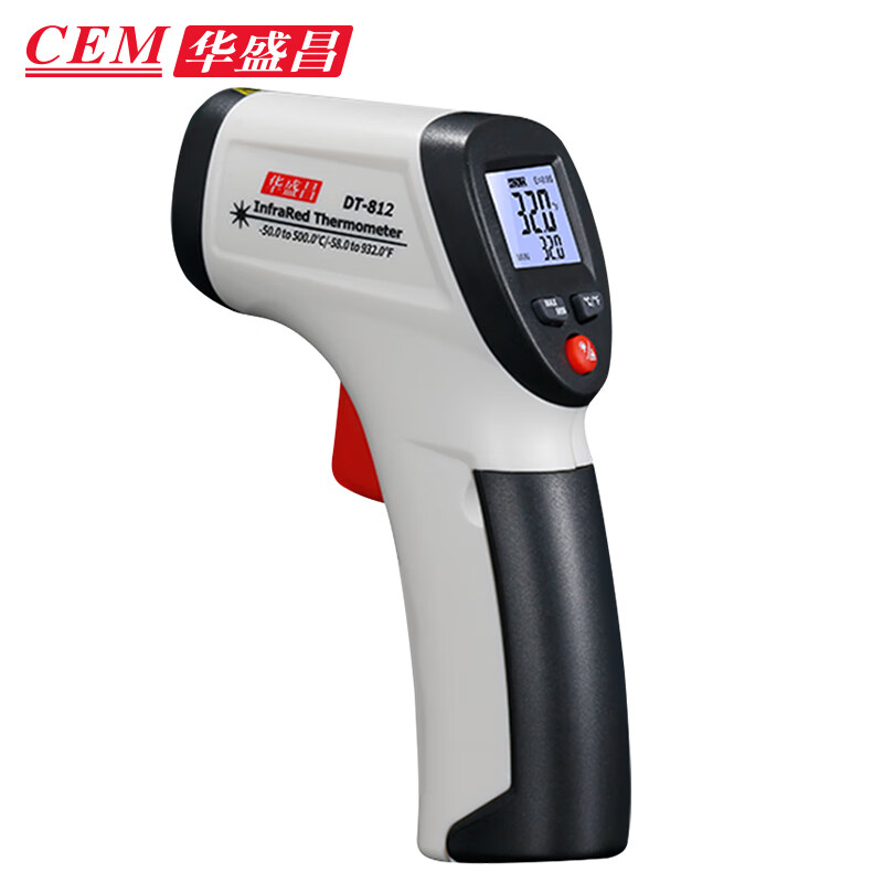 华盛昌（CEM） 手持式电子测温枪工业温度计DT-812(-50~500度) 台