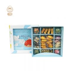 雅觅 ”律动食光”糖菓点礼盒（蓝）850g 好吃不腻零食小吃精美包装