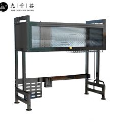 九千谷 6721 厨具水槽沥水架带门105CM 置物架碗架沥水架放碗碟盘多功能洗碗水池台面收纳架