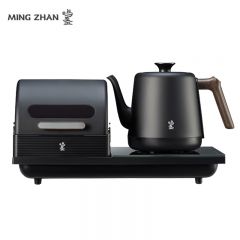 鸣盏 MZ151B 全自动底部上水壶电热水壶茶艺烧水壶电茶炉全套煮茶器紫外灭菌烘干恒温电水壶 可嵌入200*370mm 0.8L