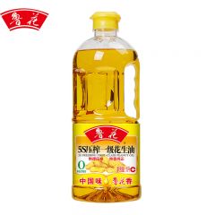 鲁花 浓香花生油食用油炒菜烹饪家用厨房物理压榨 5S压榨一级 花生油1L