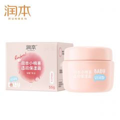 润本 小桃喜透润保湿霜55g儿童宝宝婴儿面霜滋润补水润肤乳轻润型