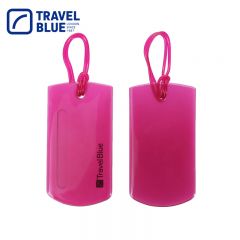 蓝旅（TRAVEL BLUE） 016旅行箱方形行李牌商务出行旅游软胶行李标签牌易识别红色