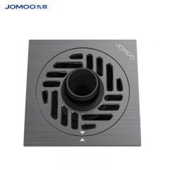 九牧（JOMOO）92452-HBS-1 黄铜淋浴防臭地漏 防虫防臭防返水卫生间浴室洗衣机大排量地漏 枪灰双功能洗衣机地漏