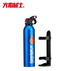 火焰战士 MFJ600便携小型消防器材灭火器简易式干粉灭火器蓝色