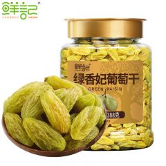 鲜记 绿香妃葡萄干388g 大颗粒蜜饯果干休闲零食小吃送礼解馋