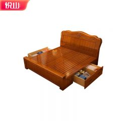 悦山 6683#双抽高箱款 海棠色1.8米
