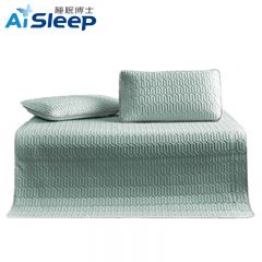 睡眠博士（AiSleep）泰国乳胶凉席三件套1.5米防螨可机洗 冰丝席夏凉席180*200cm春日青