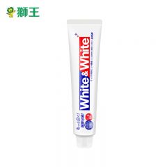 狮王（Lion）White﹠White美白牙膏150g防蛀固齿亮白去渍