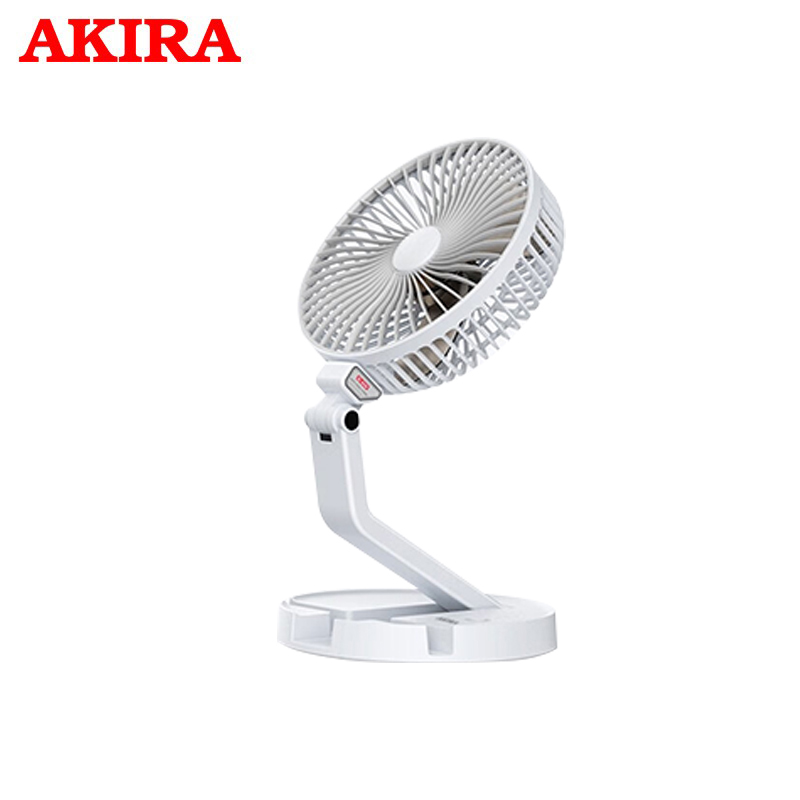爱家乐（AKIRA） MF7台壁两用可折叠迷你小风扇白色