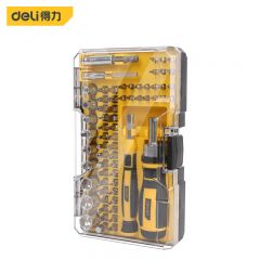 得力（deli） DL3565 精密螺丝批组套 棘轮螺丝刀套筒65件套铬钒
