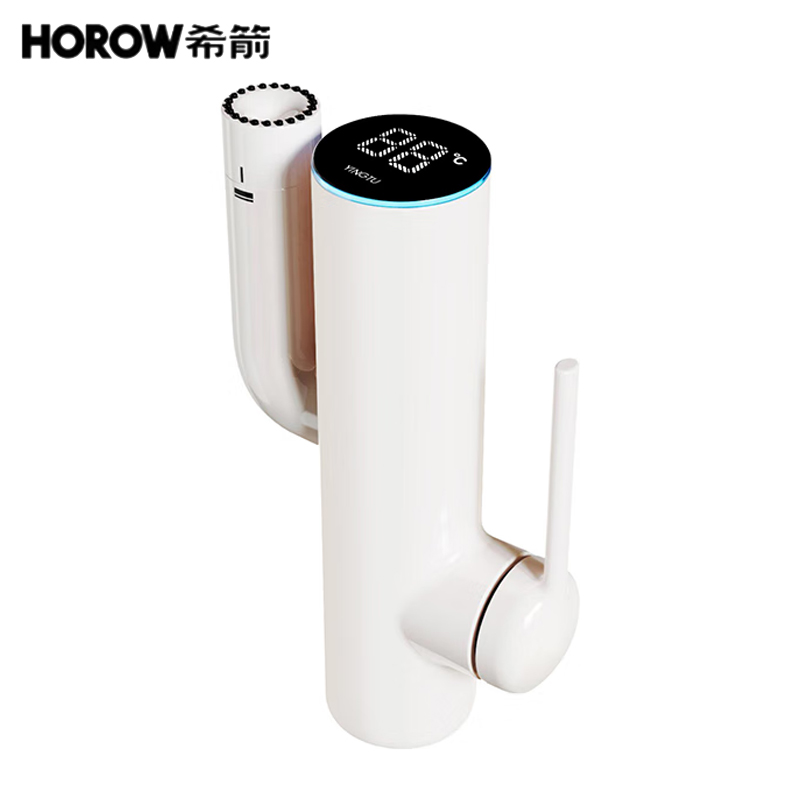 希箭 LSXB-3085-B 仙人掌3085系列摆臂式数显龙头 白色 冷热