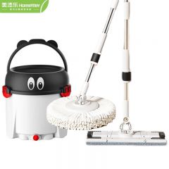 美添乐 旋转拖把免手洗新款洗脱一体家用一拖净自动脱水清洗甩干拖地墩布 双杆双拖+2圆2方布