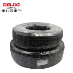 德力西电气 穿线电工管套电缆电线套管 PE波纹管 外径13mm 黑色 100m