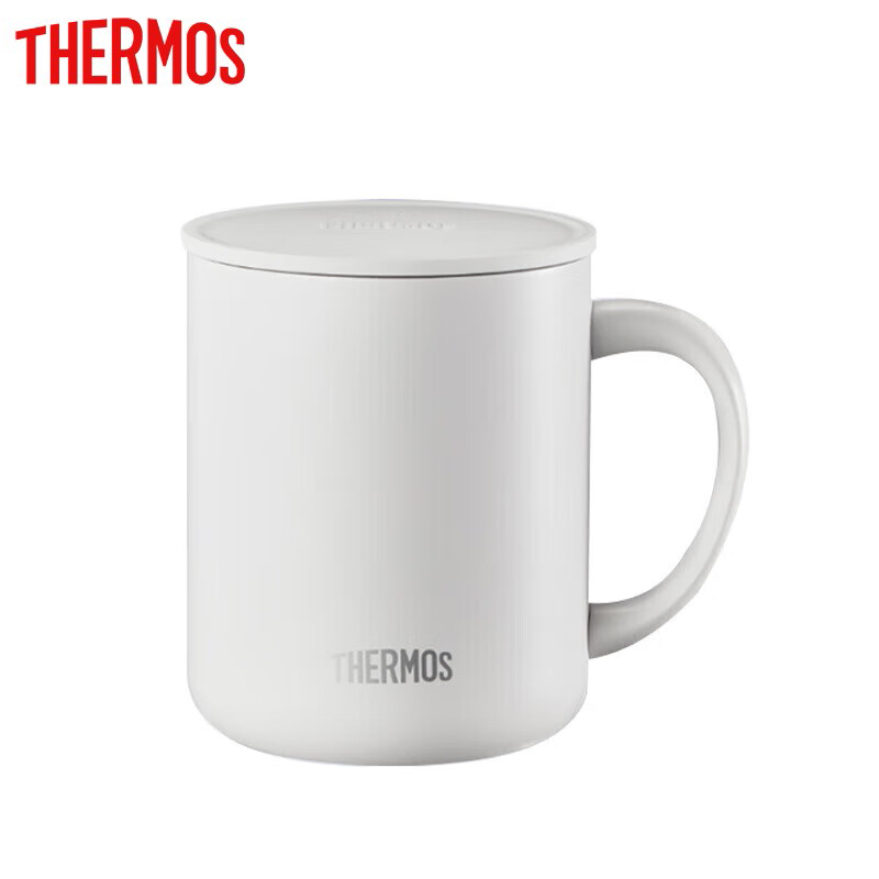 膳魔师（THERMOS） TCDG-451 WH保温杯马克咖啡杯440ml带盖茶杯男女情侣水杯子