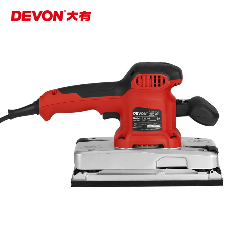 大有（Devon）400W砂光机2313-1砂纸机家具打磨木材抛光机木工电动工具 官方标配