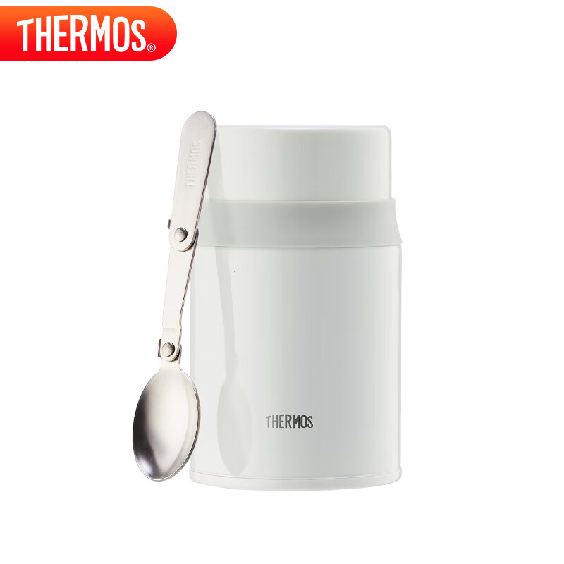 膳魔师（THERMOS）焖烧杯316高真空不锈钢520ml焖烧罐保温饭盒保温桶TCLD-520S WH