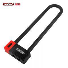 赛拓（SANTO）U型锁玻璃双开门门锁 车锁自行车山地车锁  0534 锁定范围55*275mm