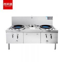 喜莱盛（XLS） SZCT28-21QA商用燃气灶台广式安静炉膛节能猛火灶带熄火保护 学校食堂天然气液化工程款双炒单温