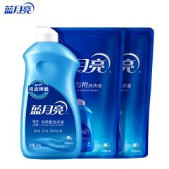 蓝月亮  风清白兰手洗专用洗衣液：神器500g瓶+袋装500g×2温和不伤手去血渍手洗内衣裤
