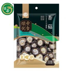 绿帝（GREEN KING)  香菇80g/袋 干香菇厚蘑菇冬菇山珍菌菇干货煲汤火锅炒菜食材