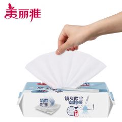 美丽雅（MARYYA）拖把免手洗静电除尘纸一次性懒人擦地墩平板替换拖布20*30cm*30张