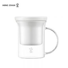 鸣盏 MZ8019玻璃泡茶杯陶瓷茶滤茶水分离办公室茶道水杯个人家用喝泡茶杯