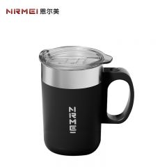 恩尔美（nRMEi） 自动搅拌杯咖啡杯电动新款全自动可充电便携懒人磁力旋转随行水杯 黑色500ml【316不锈钢+直饮款】KFJBB-500-001