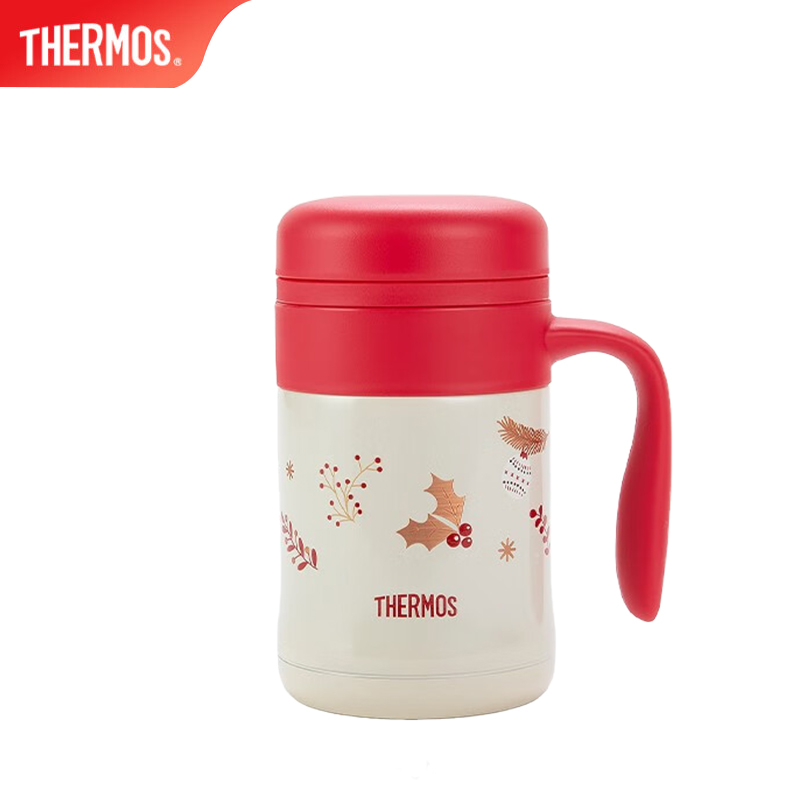 膳魔师（THERMOS） TCMG-370-RD-2保温杯女士便携大咖杯不锈钢泡茶杯学生杯子圣诞礼物小红帽系列大咖杯 370ml