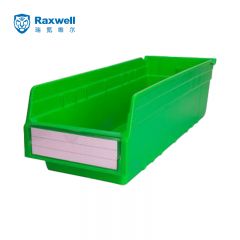 瑞氪维尔（Raxwell）  精益物料盒塑料斜口元配件仓储 整理螺丝收纳分类盒 外尺寸规格:500×200×150 绿色 RHSS3068