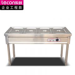 乐创（lecon） 工程款五格售饭车多功能饭堂蒸菜蒸饭加热保温车 LC-J-SFC01