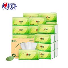 心相印 DT15130茶语丝享塑装面巾纸3层*130抽*24包箱装